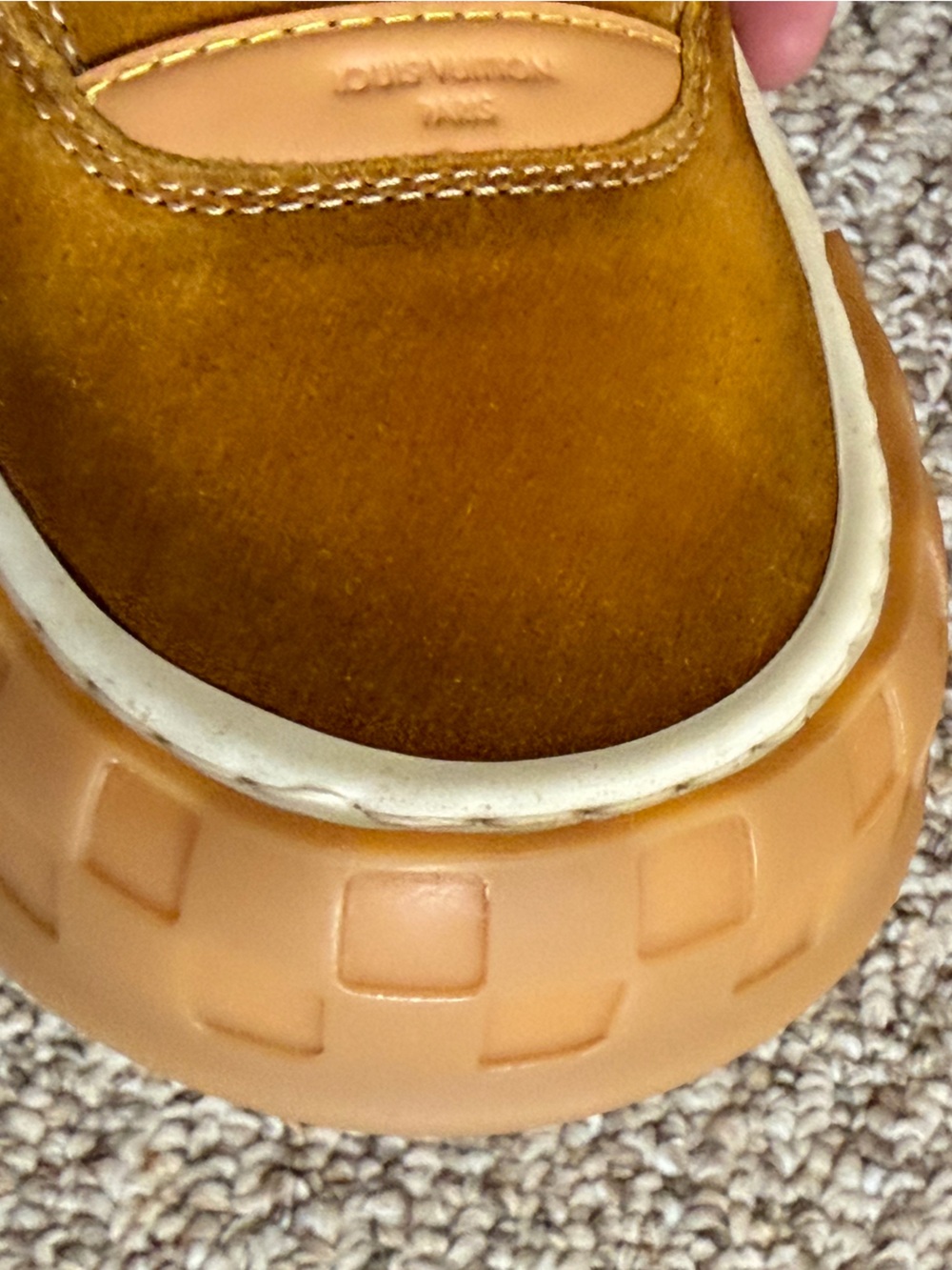 Louis Vuitton Tilted Sneakers color Cognac Brown size LV 7.5 US 8.5 - Picture 16 of 16